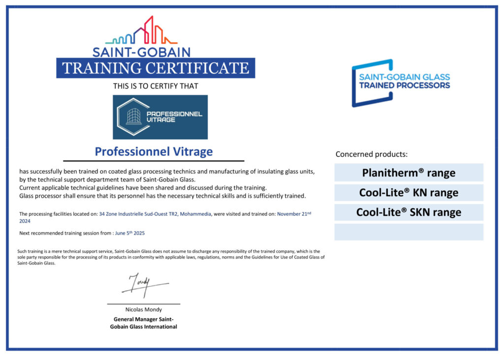 SAINT-GOBAIN BYGGEVARER AS Certificate MERD0000088